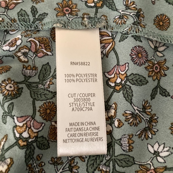 Peplum Floral Blouse with Sash - Picture 9 of 13